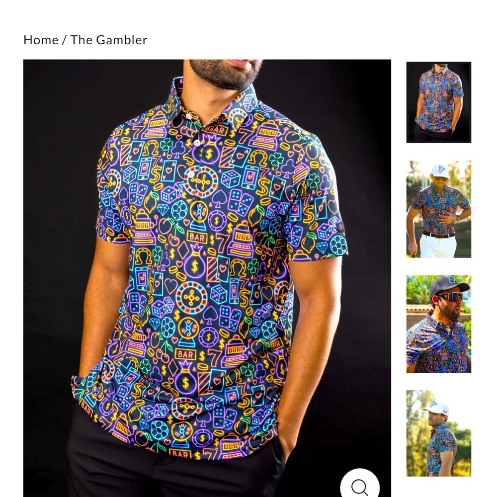 The Gambler Sunday Swagger golf polo